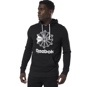 Reebok Classic Big Logo Kapuzenpullover Herren - Schwarz - DE 193-NVZ